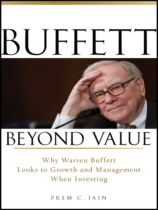 Title details for Buffett Beyond Value by Prem C. Jain - Available